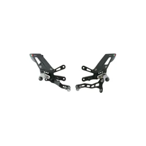 Lightech Adjustable Rear Sets With Fixed Foot Pegs, Reverse Shifting – Aprilia RSV4