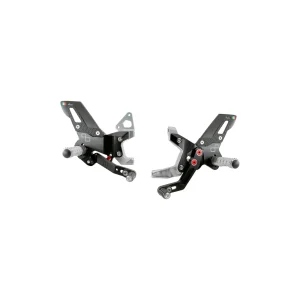 Lightech Adjustable Rear Sets With Fixed Foot Pegs (Track Use) for Ducati