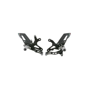 Lightech Adjustable Rear Sets With Fixed Foot Pegs, Reverse Shifting – Kawasaki ZX6R/636R 09-25