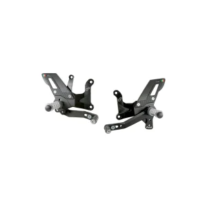 Lightech Adjustable Rear Sets With Fixed Foot Pegs – TRACK USE – Kawasaki ZX4RR 24>